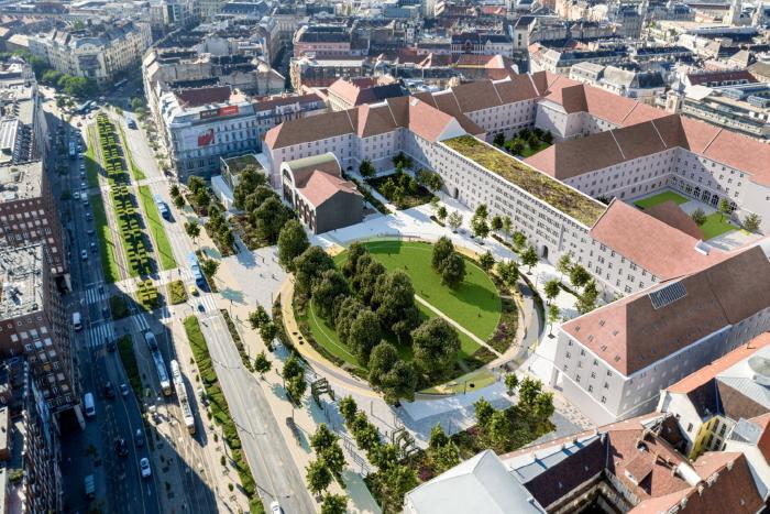 Új zöld terület épül Budapest szívében - Megújul a Városháza Park